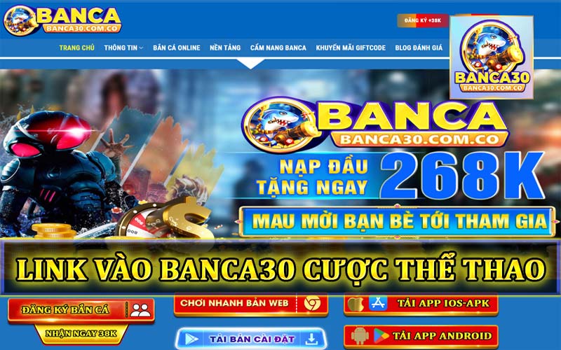 Link vào Banca30 cá cươc thể thao không bị chặn